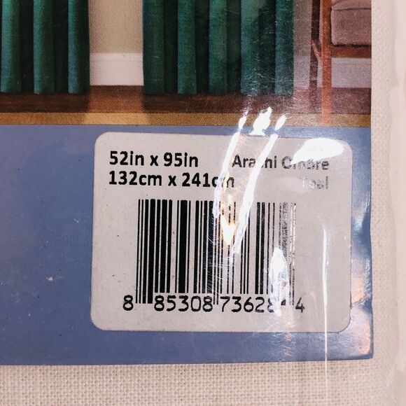Vue Signature Arashi Green Ombre Embroidered Window Panel 52" W x 95" L 1 Panel - Picture 8 of 8
